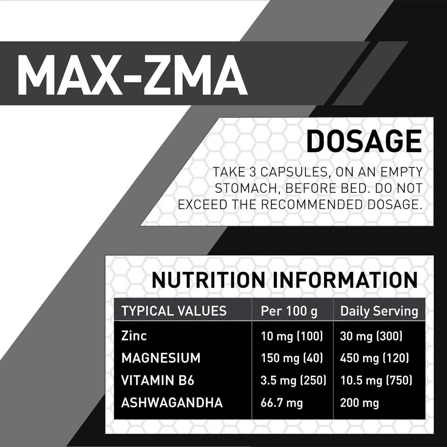 Max-ZMA 90 Capsules - Image 6